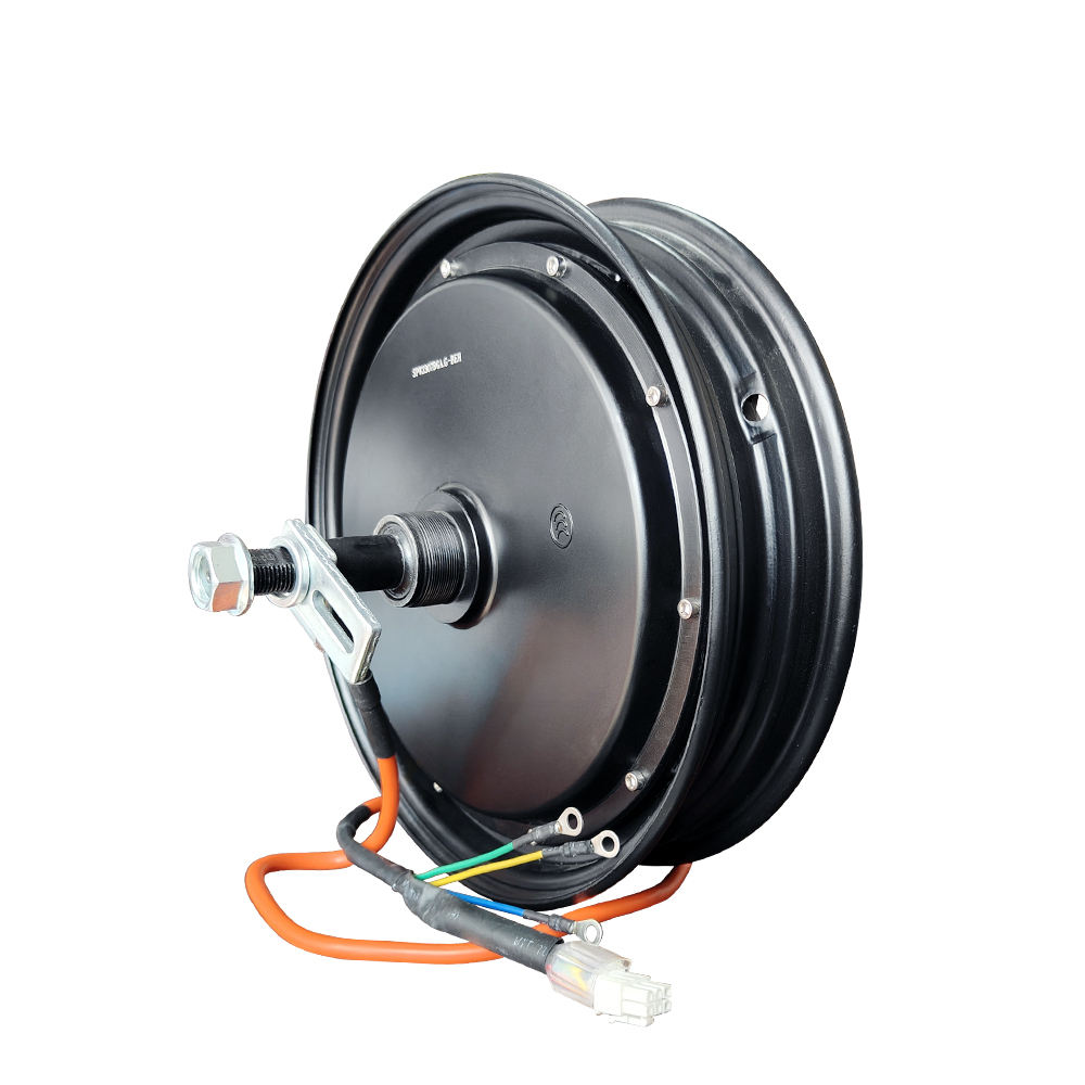 10 Inch 48V 60v 72V 1500W 2000w Alnico Magnets 35mm Disc Brake Hub Motor For Electric Vehicle Electric Motorcycle Scooter