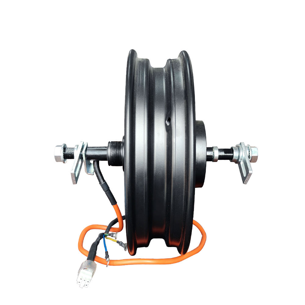 10 Inch 48V 60v 72V 1500W 2000w Alnico Magnets 35mm Disc Brake Hub Motor For Electric Vehicle Electric Motorcycle Scooter