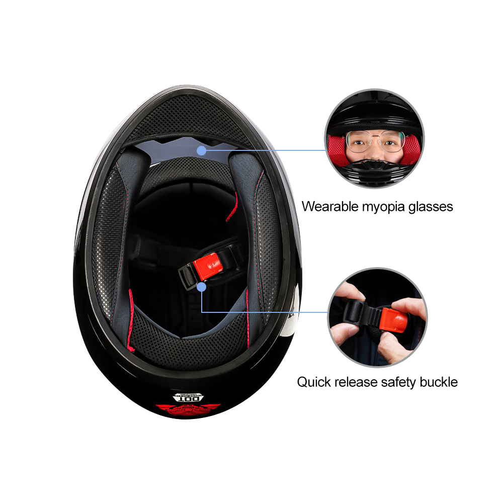 Motorcycle Helmet Bluetooth Helmet Smart Full-face Helmet Motorcycle