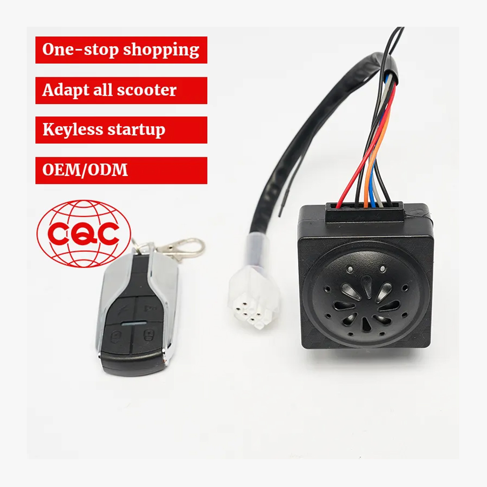 Motorcycle Scooter Security 2 way Alarm Remote Control Engine Start Vibration Alarm Lock System