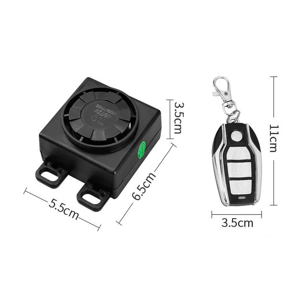 Electric Motorcycle Scooter Remote Control Alarm Anti-theft Alarm with Adjustable Sensitivity