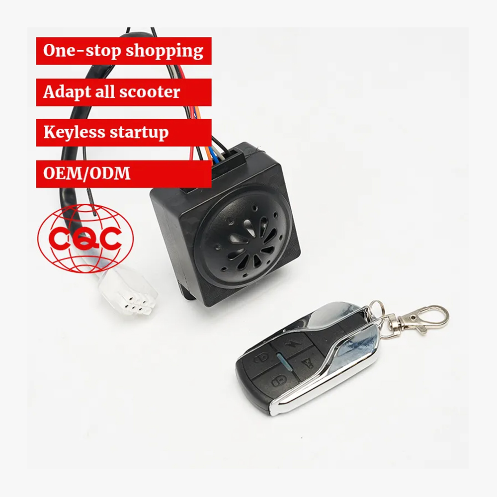 Motorcycle Scooter Security 2 way Alarm Remote Control Engine Start Vibration Alarm Lock System