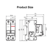 Electric vehicle DC circuit breaker 12V24V48V60V120V DC air switch 150A air switch 200A250A