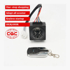 Motorcycle Scooter Security 2 way Alarm Remote Control Engine Start Vibration Alarm Lock System